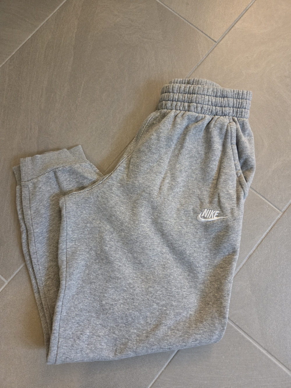 Nike Kids Light Grey Logo Jogger Sweatpants